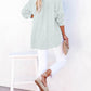 🍀LAST DAY SALE 50% OFF🍀Womens Casual Gauze Button Neck Long Sleeve Oversized Blouses