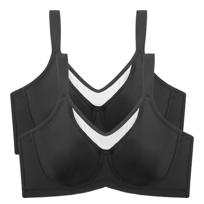 🔥Köp 1 få 1 gratis！！🔥Elegant, lätt BH för dam med full täckning i stora storlekar