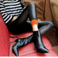 Leggings thermiques en faux cuir pour femmes