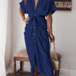 📣Limited discount: 50% off💖Real silk satin shirt dress
