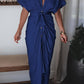 📣Limited discount: 50% off💖Real silk satin shirt dress
