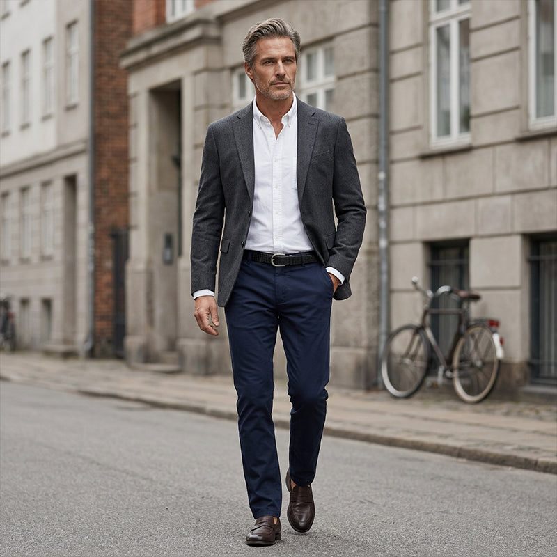 🌟Herrbyxor med rak passform, avslappnad passform👖 Förbättra din personliga image på ett heltäckande sätt