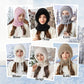 🔥VENTE CHAUDE 🔥Écharpe Bonnet Tricoté Hiver Femme 3-en-1 Cagoule