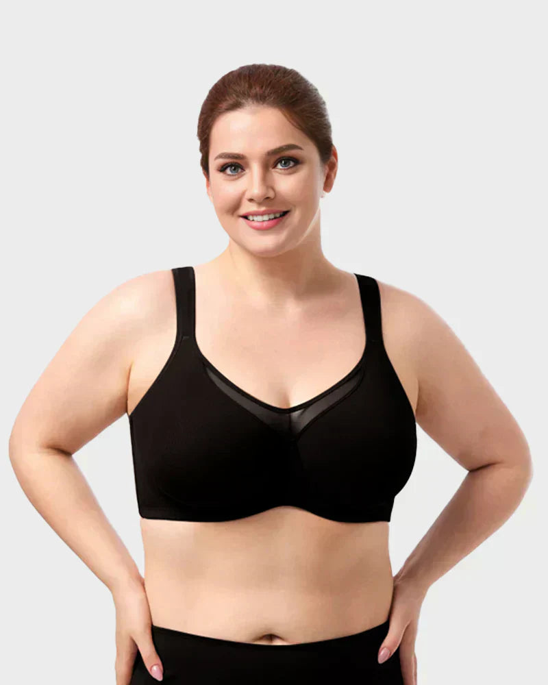 🔥Köp 1 få 1 gratis！！🔥Elegant, lätt BH för dam med full täckning i stora storlekar