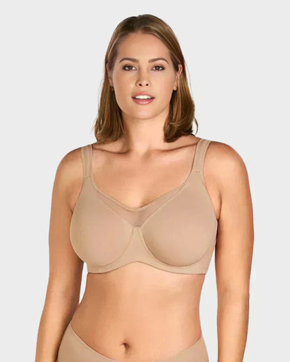 🔥Köp 1 få 1 gratis！！🔥Elegant, lätt BH för dam med full täckning i stora storlekar