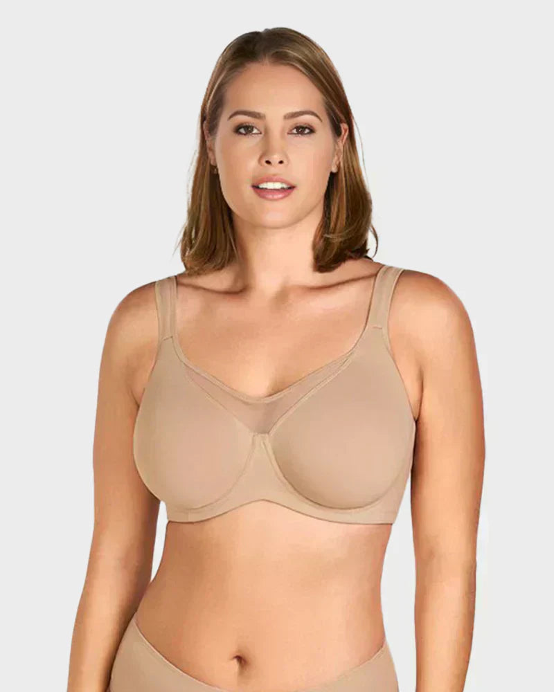 🔥Köp 1 få 1 gratis！！🔥Elegant, lätt BH för dam med full täckning i stora storlekar