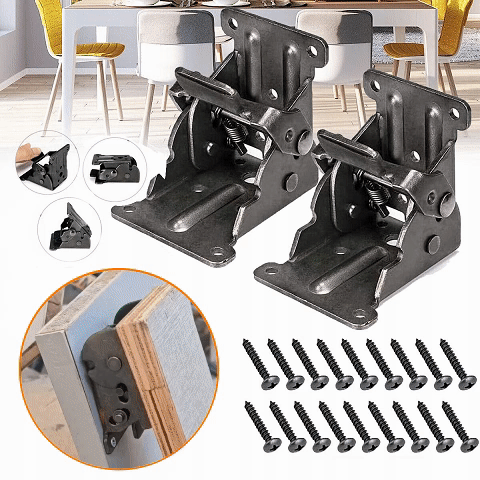 ⏳Réduction limitée de 50%🎁Supports de pieds de table pliante très résistants avec charnières autobloquantes