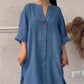 🔥 For a limited time only: 49% off!👗Casual Breathable 3/4 Sleeves V-Neck Dress