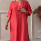 🔥 For a limited time only: 49% off!👗Casual Breathable 3/4 Sleeves V-Neck Dress