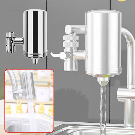 🔥Vente à chaud - 49 % de réduction🔥Purificateur d'eau pour robinet domestique en acier inoxydable sans installation