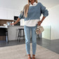 💖Free shipping💖Women's Fashion Long Sleeve Denim Top & Pants Two Piece Set