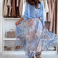 ⏰Limited Time🔥59% Off 🔥Blue Set Bow Back Top & Tulle Skirt