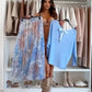 ⏰Limited Time🔥59% Off 🔥Blue Set Bow Back Top & Tulle Skirt