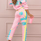 ✨Limited Sale 49% OFF✨Women's Colorful Print Two-Piece Sweatshirt and Jogger Set