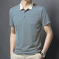 💖Hot sale--49% off👕Men's Business Casual Striped Breathable Lapel T-Shirt