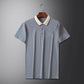 💖Hot sale--49% off👕Men's Business Casual Striped Breathable Lapel T-Shirt