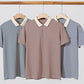 💖Hot sale--49% off👕Men's Business Casual Striped Breathable Lapel T-Shirt