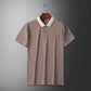 💖Hot sale--49% off👕Men's Business Casual Striped Breathable Lapel T-Shirt