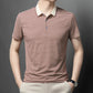 💖Hot sale--49% off👕Men's Business Casual Striped Breathable Lapel T-Shirt