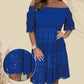 🔥 2025 New Collection – Grab 49% Off Now! 😍Lace Hollow Patchwork Strapless Dress For Women