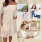 🔥 2025 New Collection – Grab 49% Off Now! 😍Lace Hollow Patchwork Strapless Dress For Women