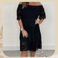 🔥 2025 New Collection – Grab 49% Off Now! 😍Lace Hollow Patchwork Strapless Dress For Women