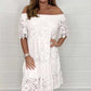 🔥 2025 New Collection – Grab 49% Off Now! 😍Lace Hollow Patchwork Strapless Dress For Women