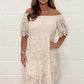 🔥 2025 New Collection – Grab 49% Off Now! 😍Lace Hollow Patchwork Strapless Dress For Women