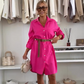 ✨Limited Sale 50% OFF✨Women's Casual Elegant V-Neck Shirt Dress