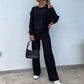 🎁 Hot Sale 49% OFF 🔥Women's Solid Color Vest & V-Neck Long Sleeve Top & Pants 3-Piece Set