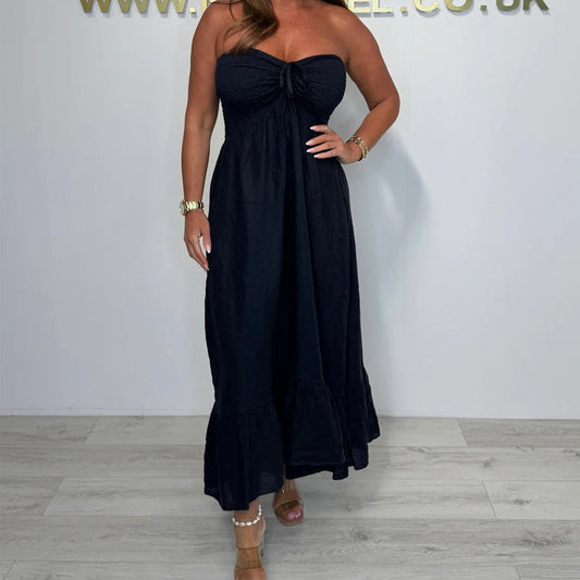 💥Last Day Special Sale 49% OFF💃Women's Strapless Maxi Dress