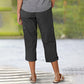 💥2025 New Hot Sale--49% Off💥Multi-Pocket Solid Color Casual Cargo Capri Pants