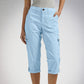 💥2025 New Hot Sale--49% Off💥Multi-Pocket Solid Color Casual Cargo Capri Pants