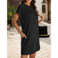 🔥2025 HOT SALE🔥Women's Relaxed Roll Sleeve Pocket Dress