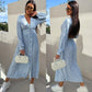 💥Last Day Special Sale 49% OFF💃Fashion V-Neck Button Long Sleeve Floral Waist Dresses