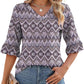 ❤️2025 New Products--50% OFF❤️Women's Elegant Ruffle Sleeve V-Neck Tops