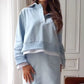 💖Hot Sale 50% OFF🌸Women's Casual Sweatshirt & Mini Skirt 2-Piece Set