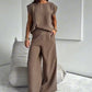 💖Hot Sale 50% OFF🌸Women’s 2-Piece T-Shirt & Wide Leg Dress Pants Set