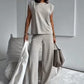 💖Hot Sale 50% OFF🌸Women’s 2-Piece T-Shirt & Wide Leg Dress Pants Set