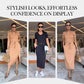 🔥2025 Hot Sale - 49% korting 💥Women's V-Neck T-Shirt & Midi Skirt Set