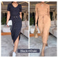 🔥2025 Hot Sale - 49% korting 💥Women's V-Neck T-Shirt & Midi Skirt Set