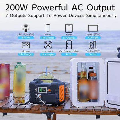 ⏳Limited Time 50% Discount💥⚡200W Portable Power Station with Display❗