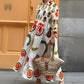 Flap Collar Printed Button-Down Maxi Dress