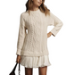 💗DERNIER JOUR -50 % DE RÉDUCTION💗Mini-robe en maille torsadée pour femmes