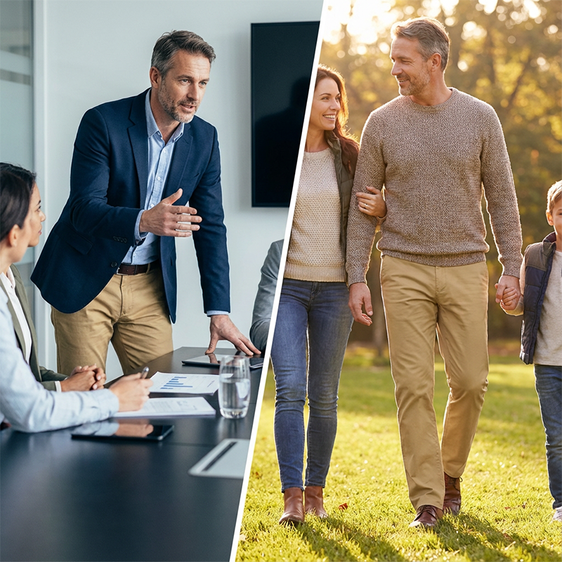 🌟Herrbyxor med rak passform, avslappnad passform👖 Förbättra din personliga image på ett heltäckande sätt