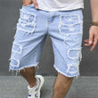 🔥 50% RABATT NU! 🩳 Rivna jeansshorts för herr – avslappnad streetstyle & skön komfort för sommaren ☀️🛹