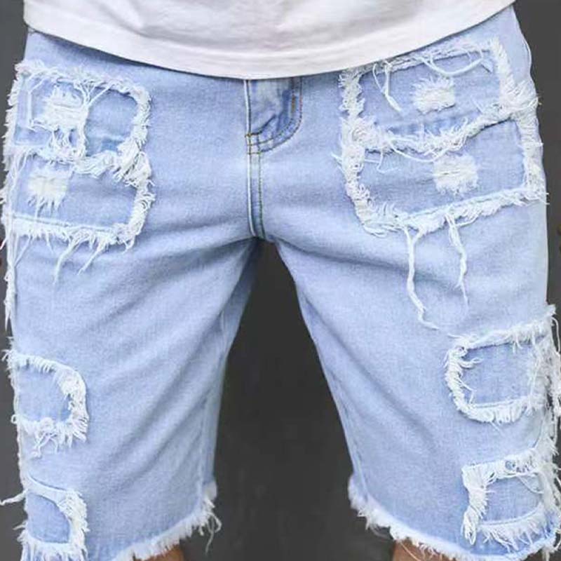 🔥 50% RABATT NU! 🩳 Rivna jeansshorts för herr – avslappnad streetstyle & skön komfort för sommaren ☀️🛹
