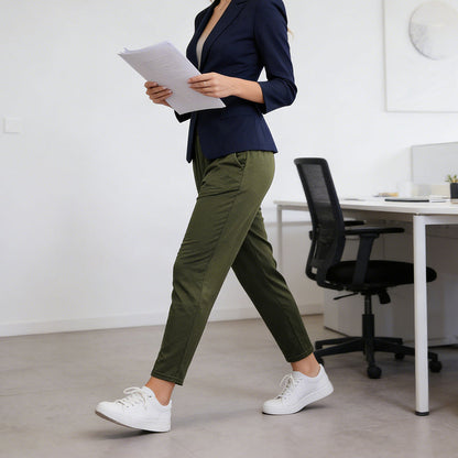 ✨Tapered byxor med fickor i stora storlekar för kvinnor – stil & rörelsefrihet 👖