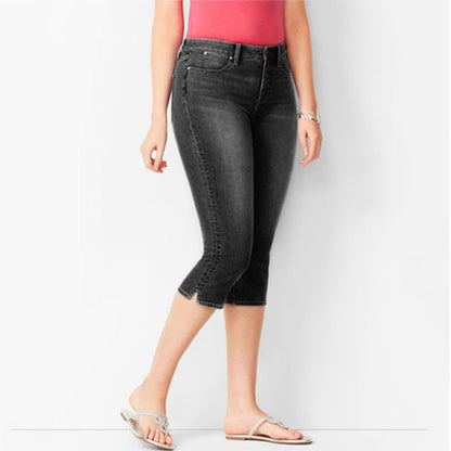 👖 Capri-jeans i stretchdenim för dam – smickrande & superbekväma✨