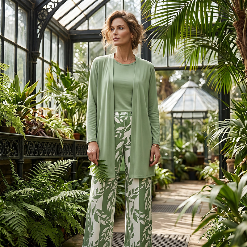 💥 👗 Tvådelat set med blommönster – perfekt för avkoppling, resor och vardagsbruk 💖